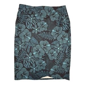 NEW RipSkirt Skirt Womens L Blue Maui Moonlight Floral Wrap Stretch Travel Beach